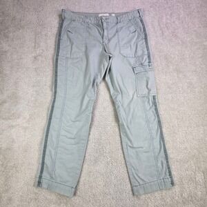 Hei Hei Anthropologie Women's Size 10 Cargo Pants Blue Utility Side Stripe